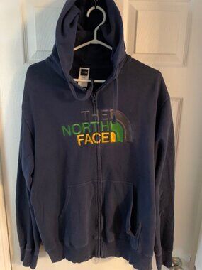 THE NORTH FACE MENS BLUE HOODIE